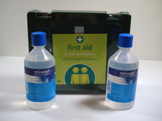 FIRST AID KIT + 2 x 500ml Eyewash